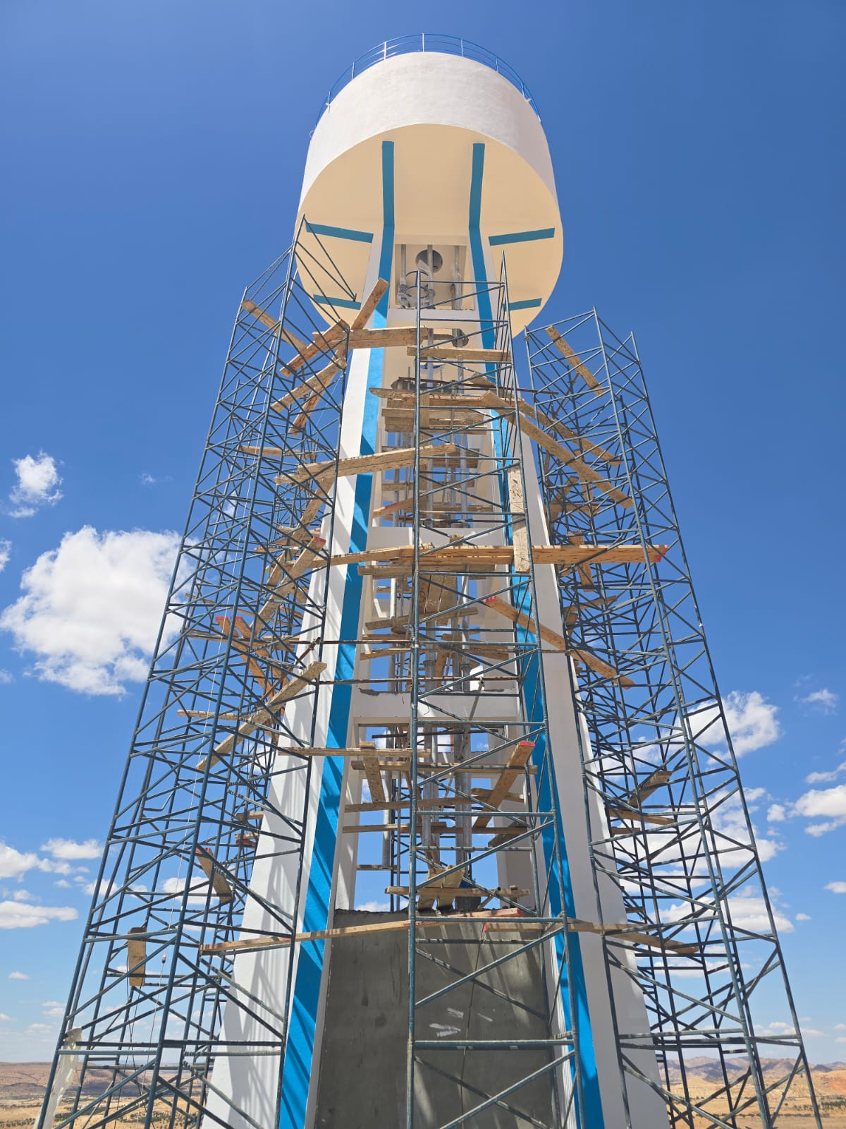 Elevated shaft, tank bowl & rendering